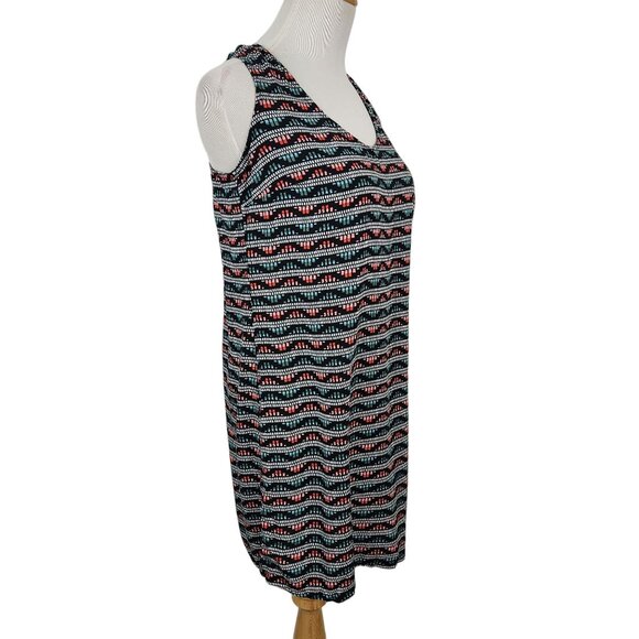 Old Navy Dress Women's Extra Small Tank Keyhole Racerback Mini Multi Color Print - Picture 2 of 9